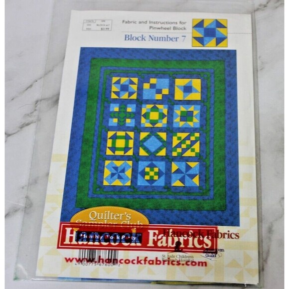 Lot of 3 Hancock Fabrics Quilter's Sampler Club Monthly Block Party Kits - Picture 5 of 6